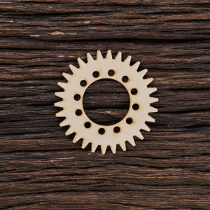 Wooden Steampunk Gear for Decoration - Laser Cut - Steampunk Gears - Wooden Cogwheel - Industrial Decor