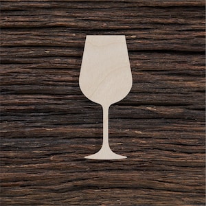 Bicchiere da vino in legno per artigianato e decorazioni - Spilla per bicchiere da vino - Incantesimi per bicchieri da vino - Bicchiere da vino personalizzato