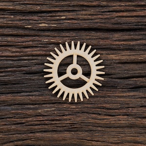 Wooden Steampunk Gear for Decoration - Laser Cut - Steampunk Gears - Wooden Cogwheel - Industrial Decor