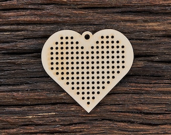 Wooden Cross Stitch Shape for Crafts - Laser Cut - Cross Stitch Pattern - Easy Cross Stitch - Cross Stitch