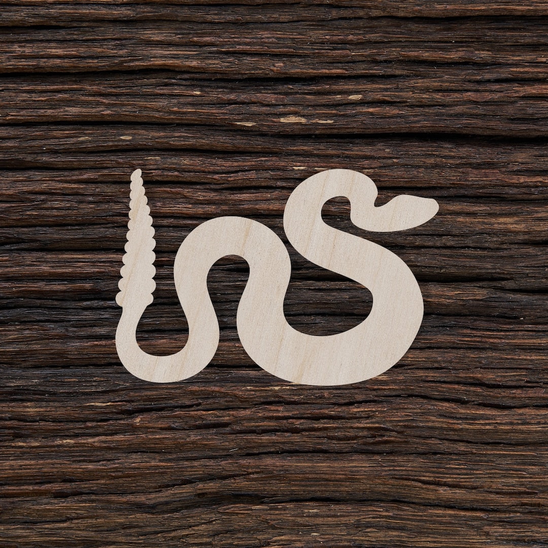 Wooden Rattlesnake for Crafts and Decorations Rattlesnake Etsy