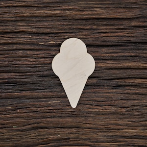Wooden Ice Cream Cone Shape For Crafts And Decoration - Laser Cut - Ice Cream Party - Ice Cream Cone - Ice Cream Social - Ice Cream Birthday