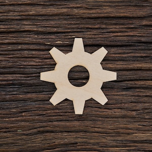 Wooden Steampunk Gear Shape For Crafts And Decoration - Laser Cut - Industrial Decor - Wooden Cog - Home Decor - Steampunk Gears