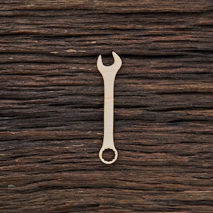 Holzschlüssel Form für Basteln und Dekoration - Laser cut - Rustikaler Schraubenschlüssel - Schraubenschlüssel - Vintage Schraubenschlüssel - Antiker Schraubenschlüssel