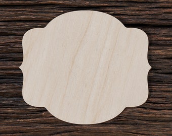 Wooden Blank Plaque for Crafts and Decorations - Blank Wooden Sign - Blank Craft Shape - Wooden Cutout Blanks - Craft Supplies