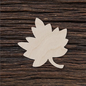Forma di foglia di legno per artigianato e decorazione - Taglio laser - DYI Craft - Ciondolo foglia di legno - Foglia di legno - Foglia
