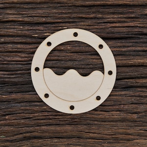 Wooden Ship Porthole Decor With Sea Shape Crafts And Decoration - Laser Cut - Porthole Window - Ship Porthole - Industrial decor - Portholes