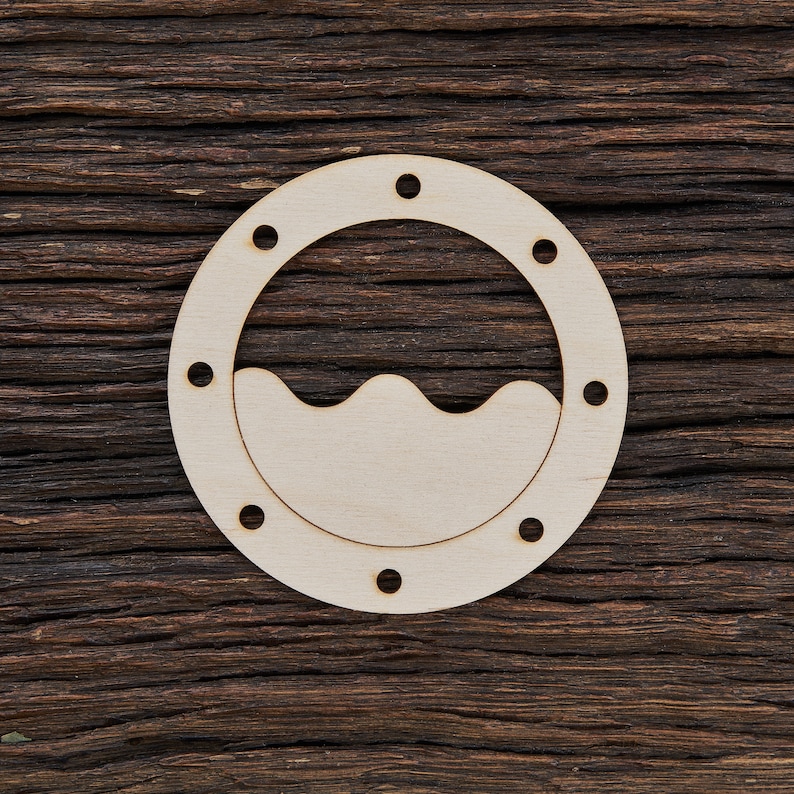 Wooden Ship Porthole Decor With Sea Shape Crafts And Decoration Laser Cut Window Portholes