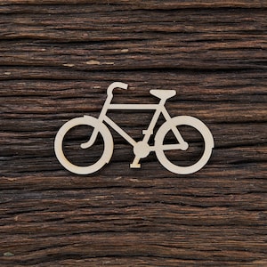 Forma di bicicletta in legno per artigianato e decorazione - Taglio laser - Forma di bicicletta - Arte della bicicletta - Decorazione della bicicletta