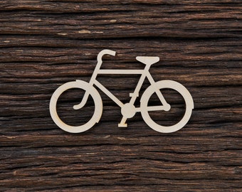 Forme de vélo en bois pour l'artisanat et la décoration - Découpe au laser - Forme de vélo - Art de vélo - Décor de vélo