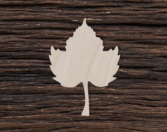 Wooden Pumpkin Leaf for Crafts and Decorations - Pumpkin Leaf Shape - Pumpkin Leaf Magnet - Pumpkin Leaf Cut Out