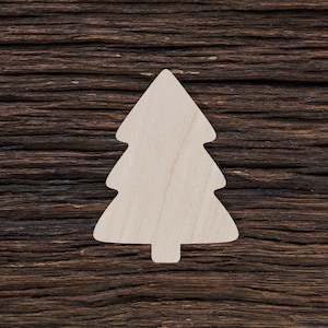 Wooden Simple Christmas Tree for Crafts and Decorations - Christmas Tree - Christmas Tree Decor - Christmas Tree Charm