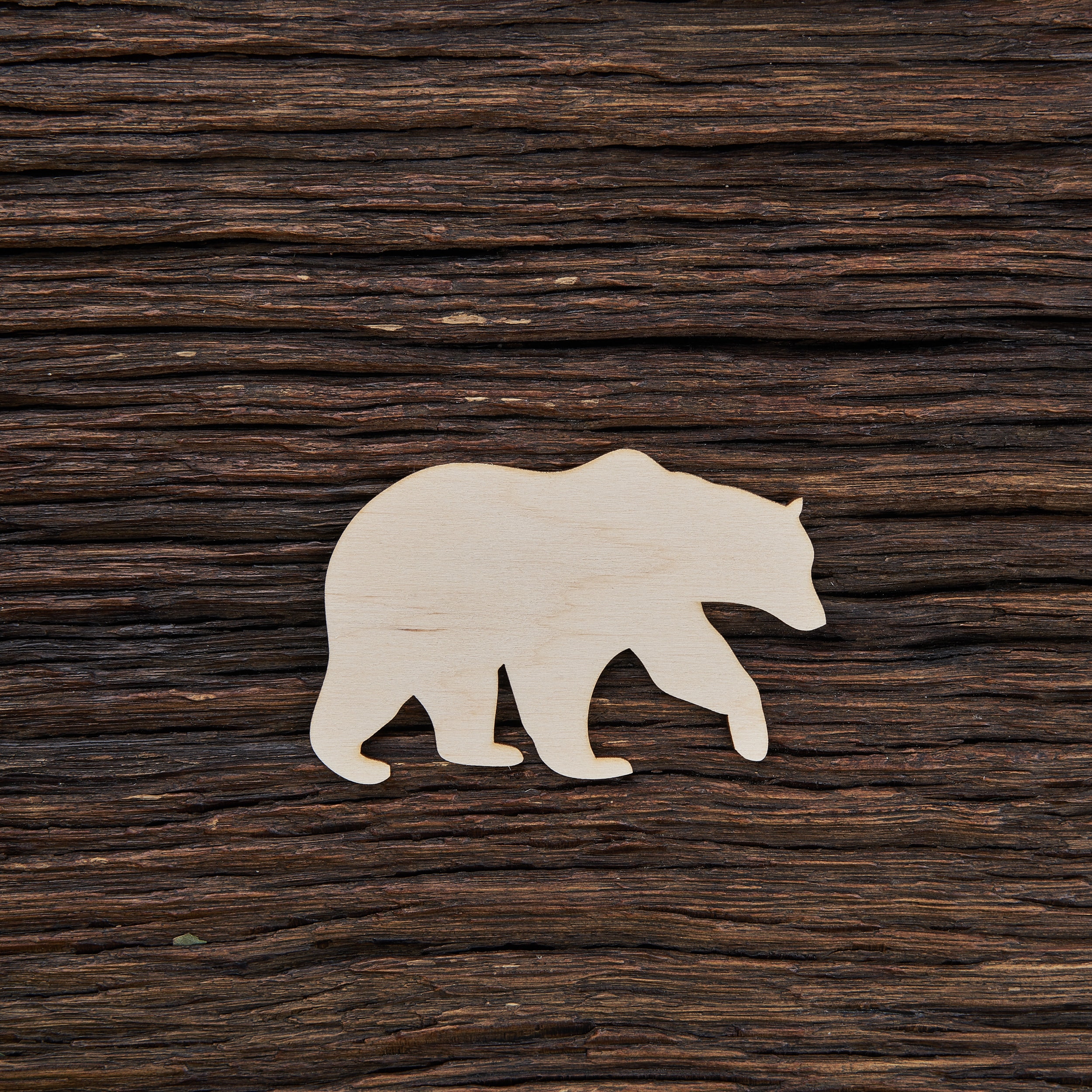Wooden Bear Shape For Crafts And Decoration - Laser Cut - Bear Shape - Wooden Bear - Wood Bear - Shape