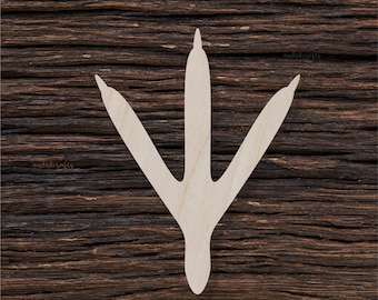 Pés de pássaros de madeira para artesanato e decorações - Brincos de pés de pássaros - Amuleto de pés de pássaros - Suporte para pés de pássaros