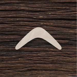 Wooden Boomerang for Crafts and Decorations - Boomerang Brooch - Australian Boomerang - Retro Boomerang