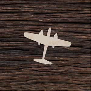 Vintage Retro Flugzeug Form aus Holz zum Basteln und Dekorieren - Laser cut - Flugzeug Geburtstag - Flugzeug - Flugzeug Party - Flugzeug Deko
