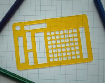 calendar stencil etsy calendar stencil