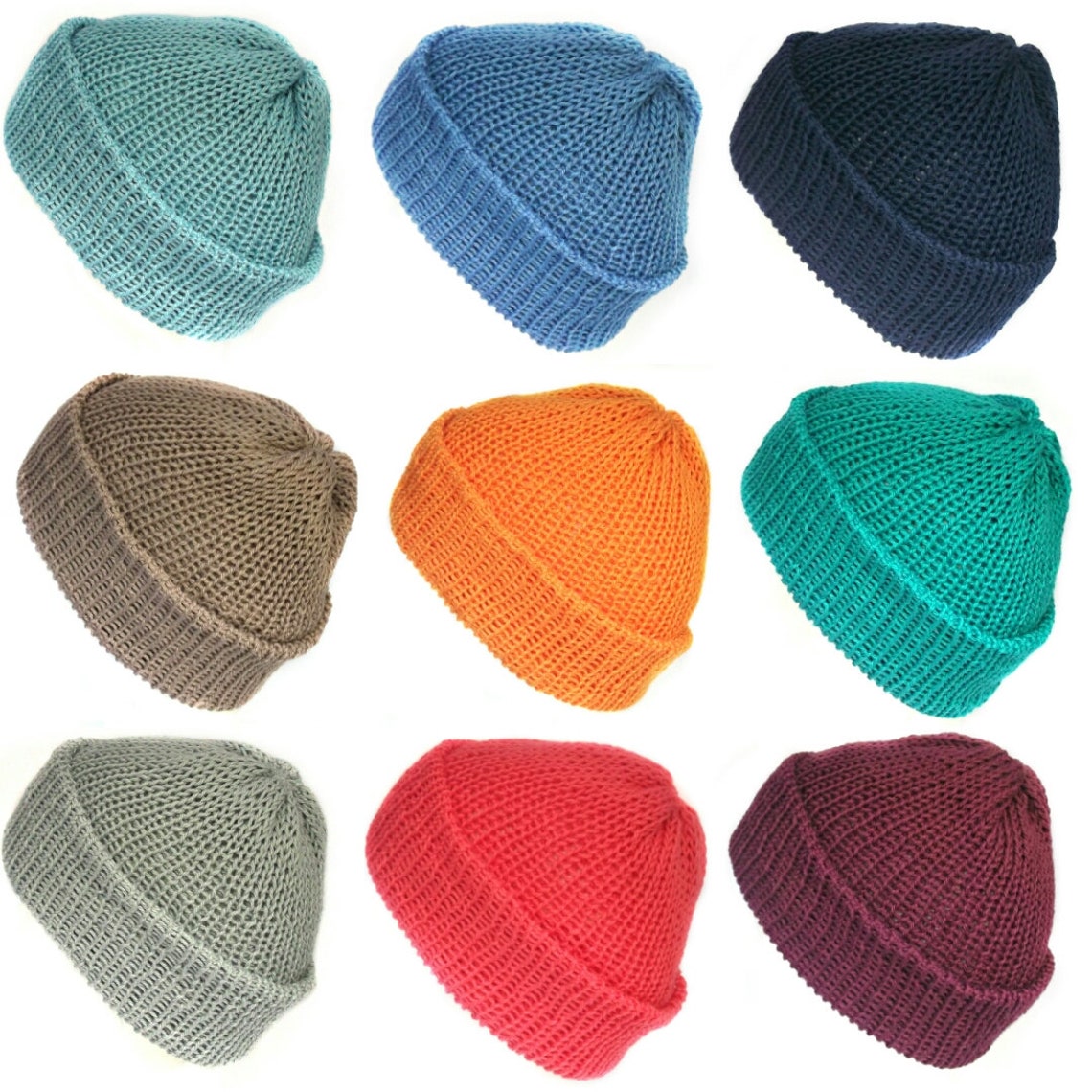 Orange cotton beanie handmade with 100 soft cotton yarn can Etsy