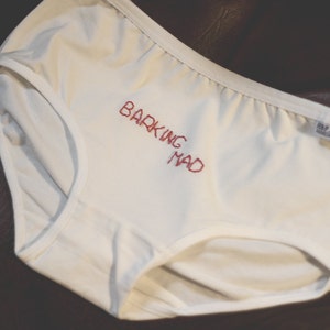 Barking Mad: Embroidered Panties
