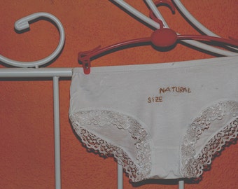 Natural Size: Embroidered Panties