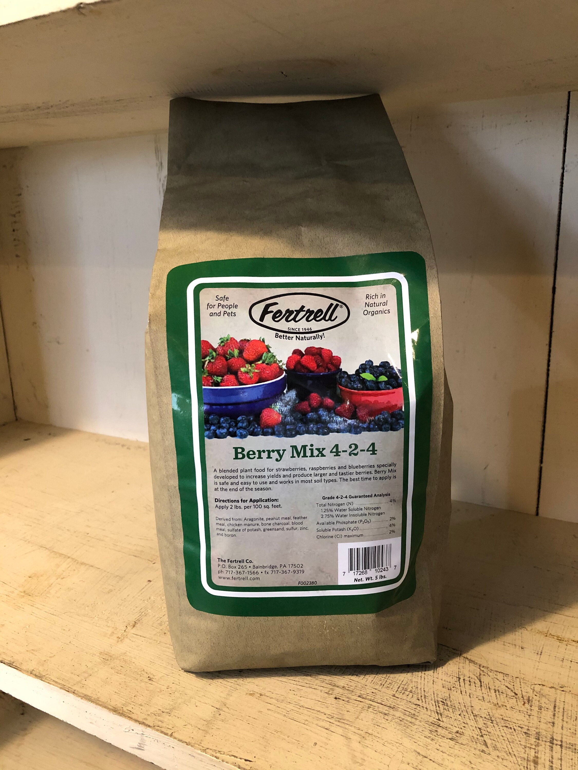 Berry Mix Organic Granular Fertilizer From Fertrell Company Etsy