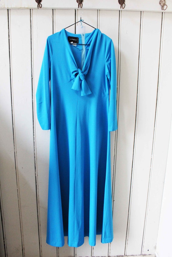 Vintage Blue Formal Dress