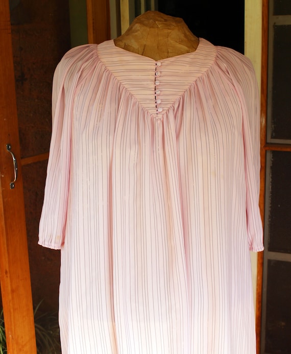 Plus Size Vintage Pink 80's Dress