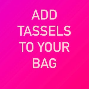 Add fringing to your bag