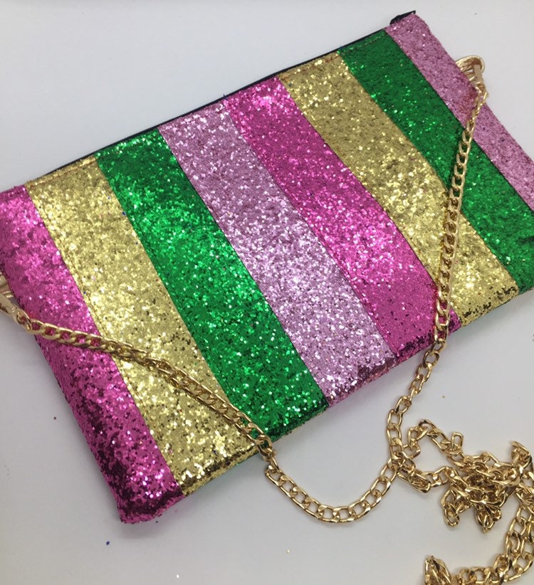 Ready made rainbow glitter bag | Etsy