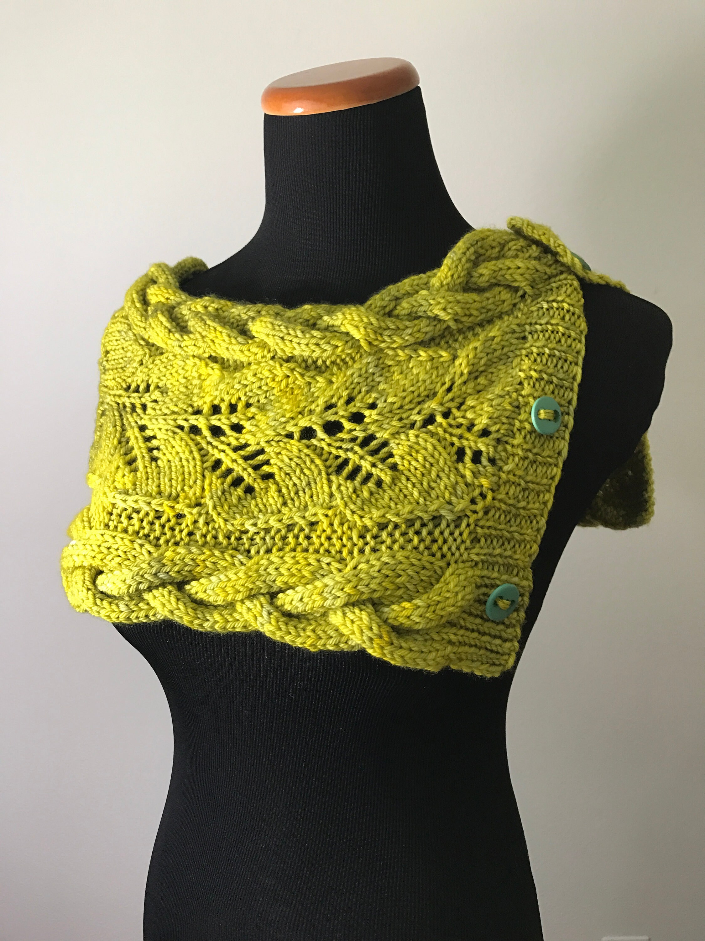 PDF Charlie Combustible Cowl Knitting Pattern: Lace and Chunky Cables ...