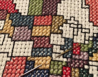 PDF North America Cross Stitch Map PATTERN
