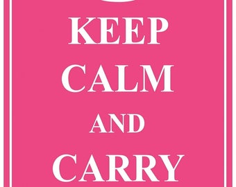 KC07 KEEP CALM AND CARRY ON A4 POSTER PRINT