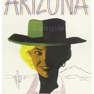 Vintage Arizona TWA Travel Poster Print
