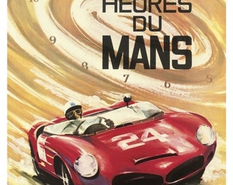 Vintage Le Mans Racing 1963 Poster Print