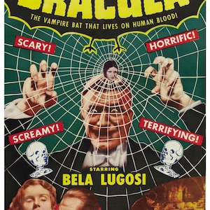 DM02 Vintage 1931 Dracula Movie Poster Print
