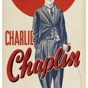 Vintage Charlie Chaplin Poster Print