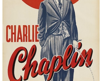 ヴィンテージ チャーリー チャップリン ポスター プリント - Etsy 日本