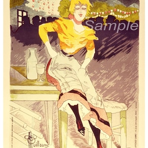 Vintage Gigolette Theatre French Advertising Poster Print