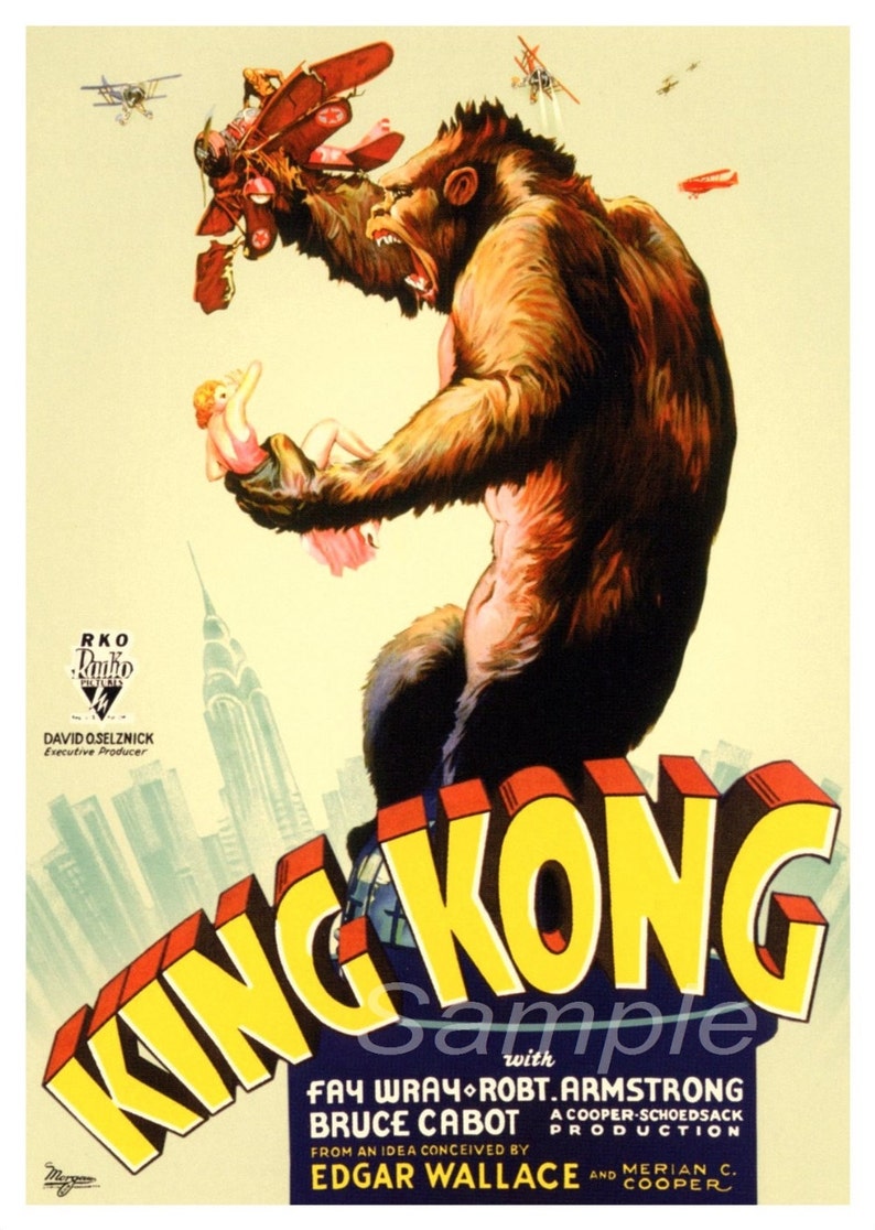 KK02 Vintage King Kong Movie Poster Print Etsy