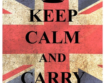 KC06 Keep Calm and Carry On Poster Print