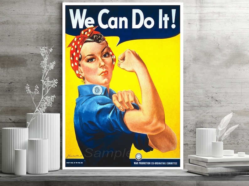 Ready To Hang In A4 Frame - We Can Do It - Rosie The Riveter (1943 - Foto 9