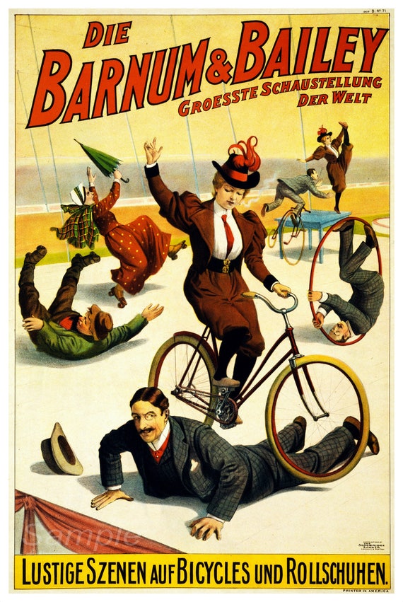 Bb02 Vintage Barnum And Bailey Circus Advertising Poster Print Etsy