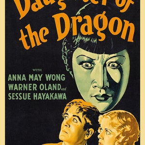 Vintage Daughter of the Dragon Movie Poster Print