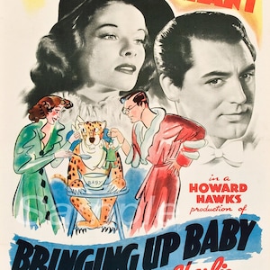 Vintage Bring Up Baby Film Poster Drucken