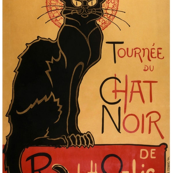 Vintage Tournee du Chat Noir Poster Print