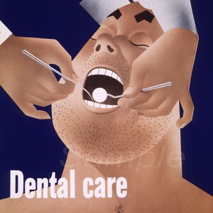 Vintage Dental Care Advertising Poster Print