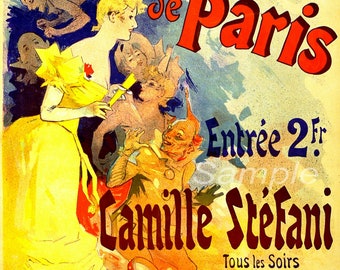 『モン・パリ』特大ポスター フランス ヴィンテージ映画ポスター ヴィンテージ カジノ ド パリ フランス広告ポスター プリント