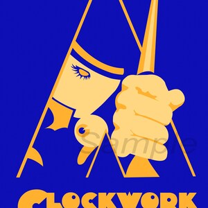 CO02 Vintage Clockwork Orange Movie Poster Print