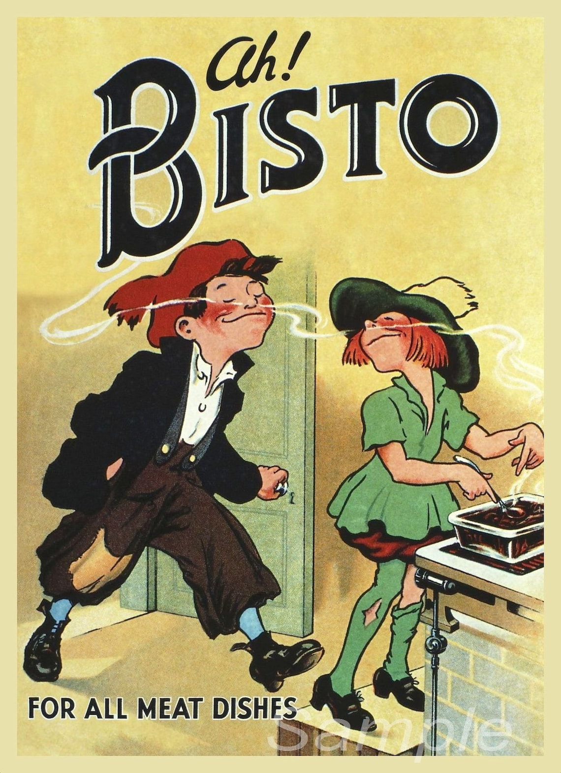 BG02 Vintage Bisto Advertising Poster Print - Etsy