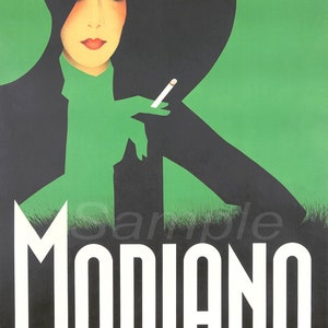 Vintage Modiano Cigarettes Advertising Poster Print